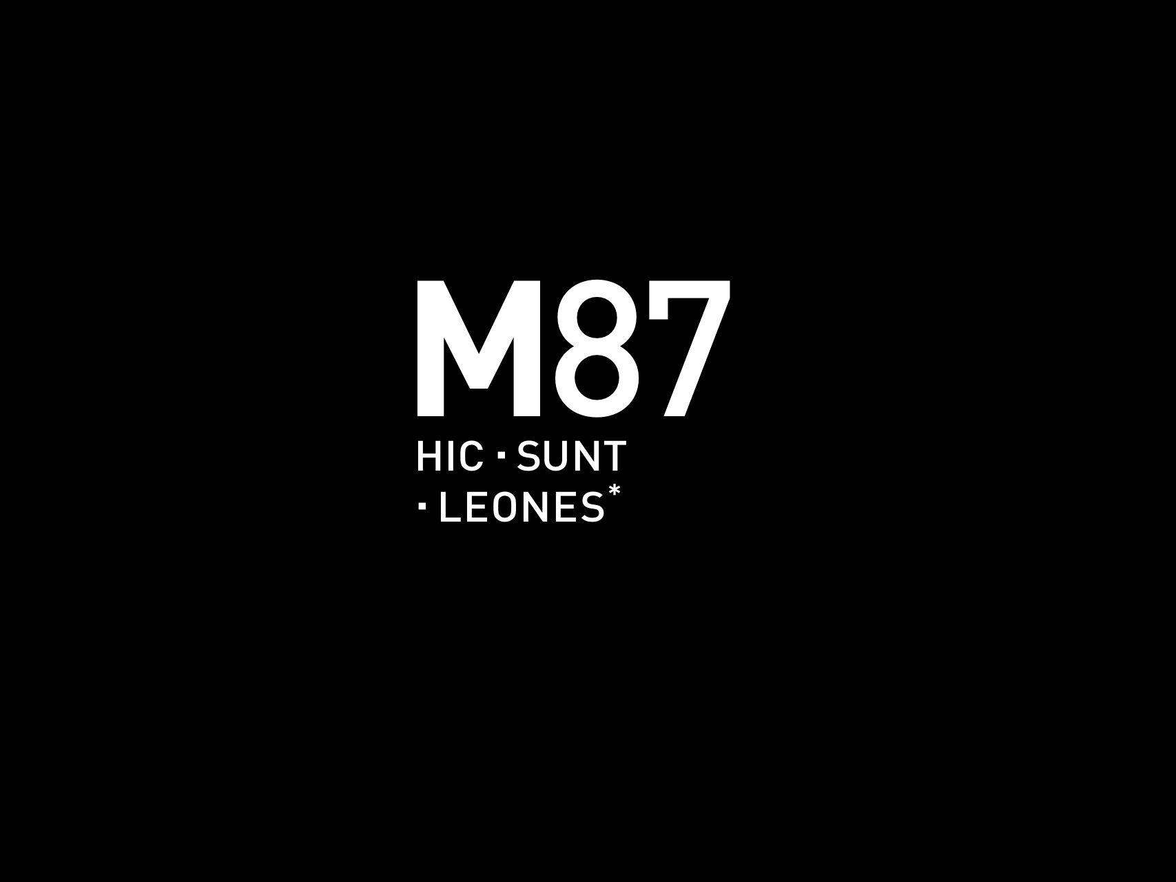 M87 HIC SUNT LEONES